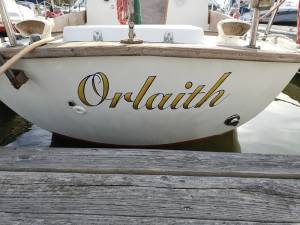 Cape Dory 27 Sailboat Lettering from Frank F, TX